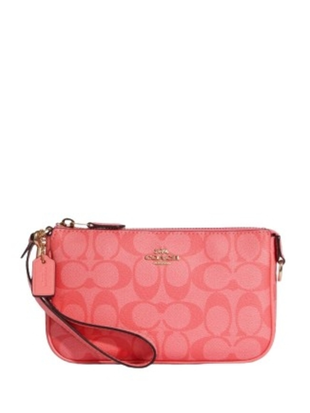Coach Pink Signature Wristlet